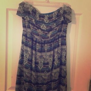 Strapless Ruffle Maxi dress